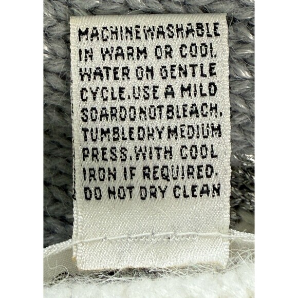 Vintage 80s Pastel Abstract Colorblock Sweater Patchwork Cozy Retro Boxy Sz Lg - Picture 6 of 8